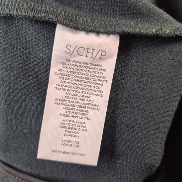 Cabi Jacket Womens S Green Asymmetrical Full Zip Faux Leather Shoulder Pads - Picture 6 of 8